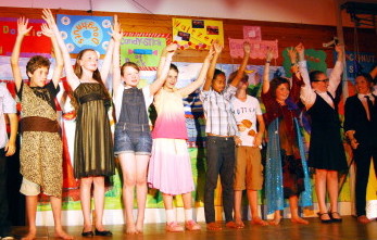 Aldrington School, Hove, during the finale of Dazzle 2011
